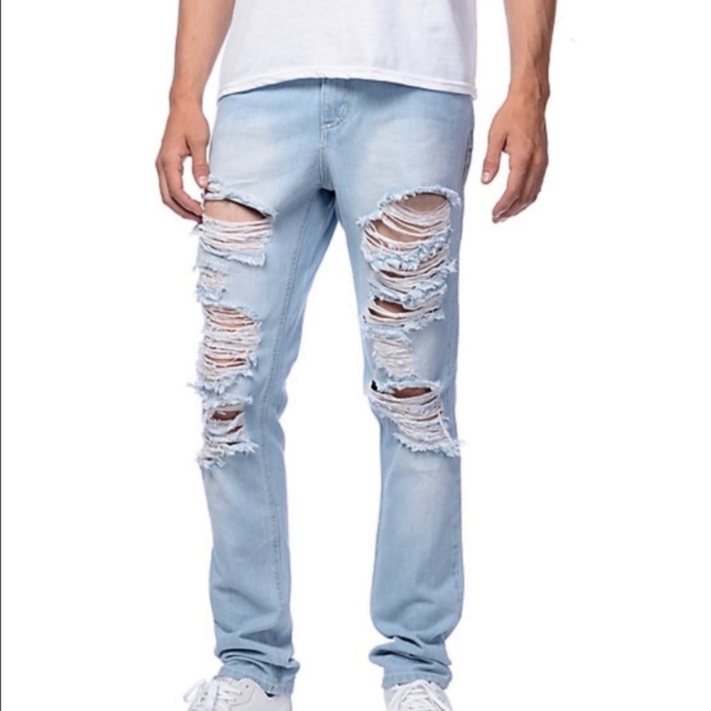RUSTIC DIME St. Vernon Shred Taper Denim Jeans
